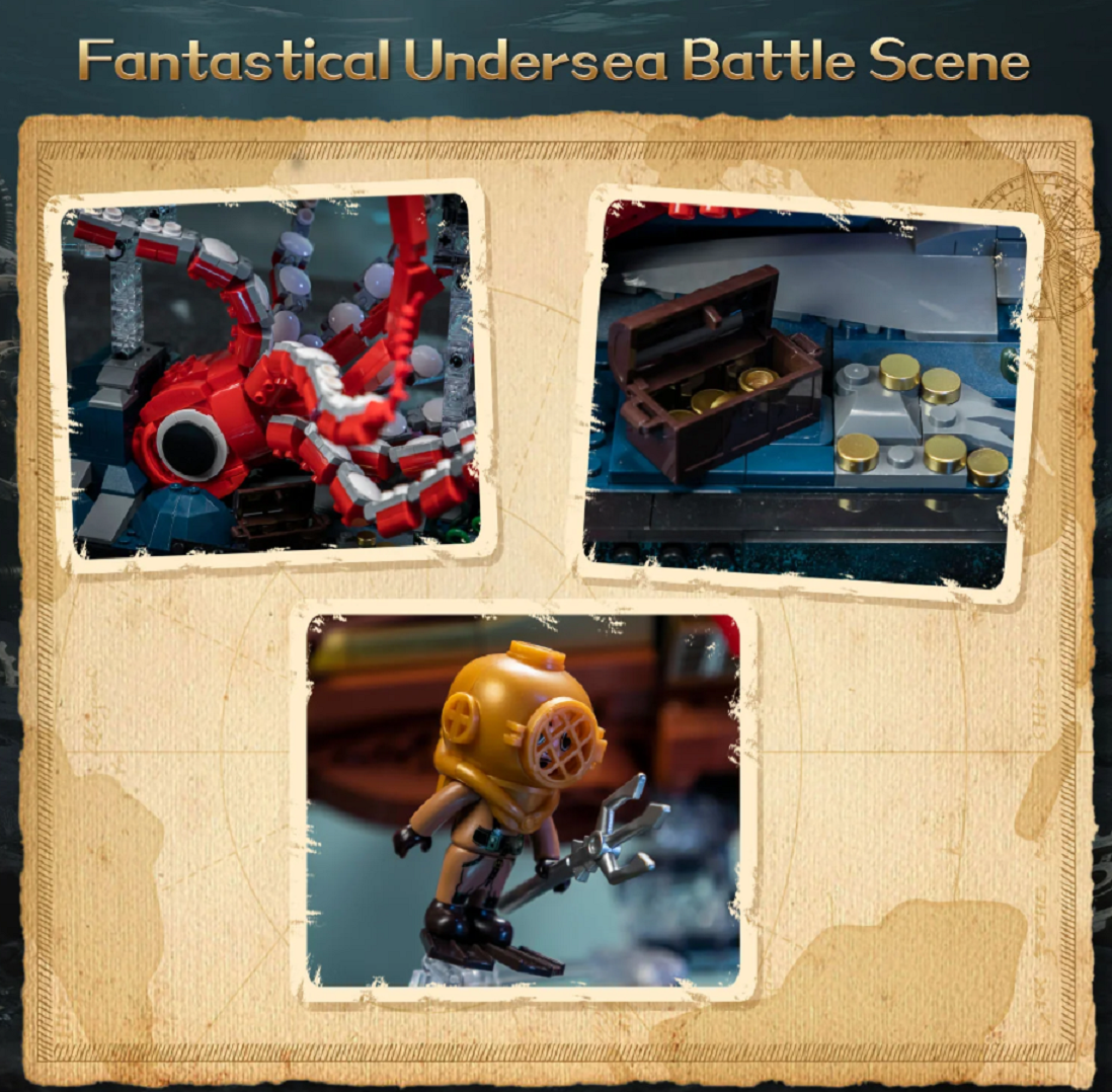 Pantasy 85029 The Nautilus Steampunk U-Boot 2.252 Teile