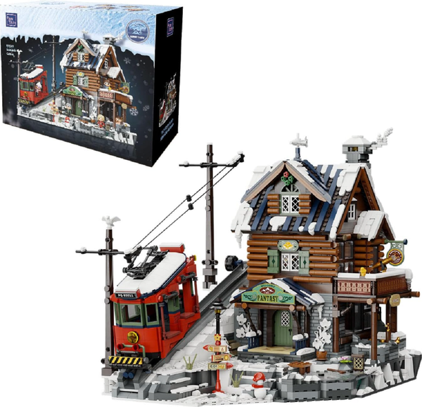 Pantasy 85033 Summit Cabin Klemmbaustein Set – 3135 Teile Berghütte