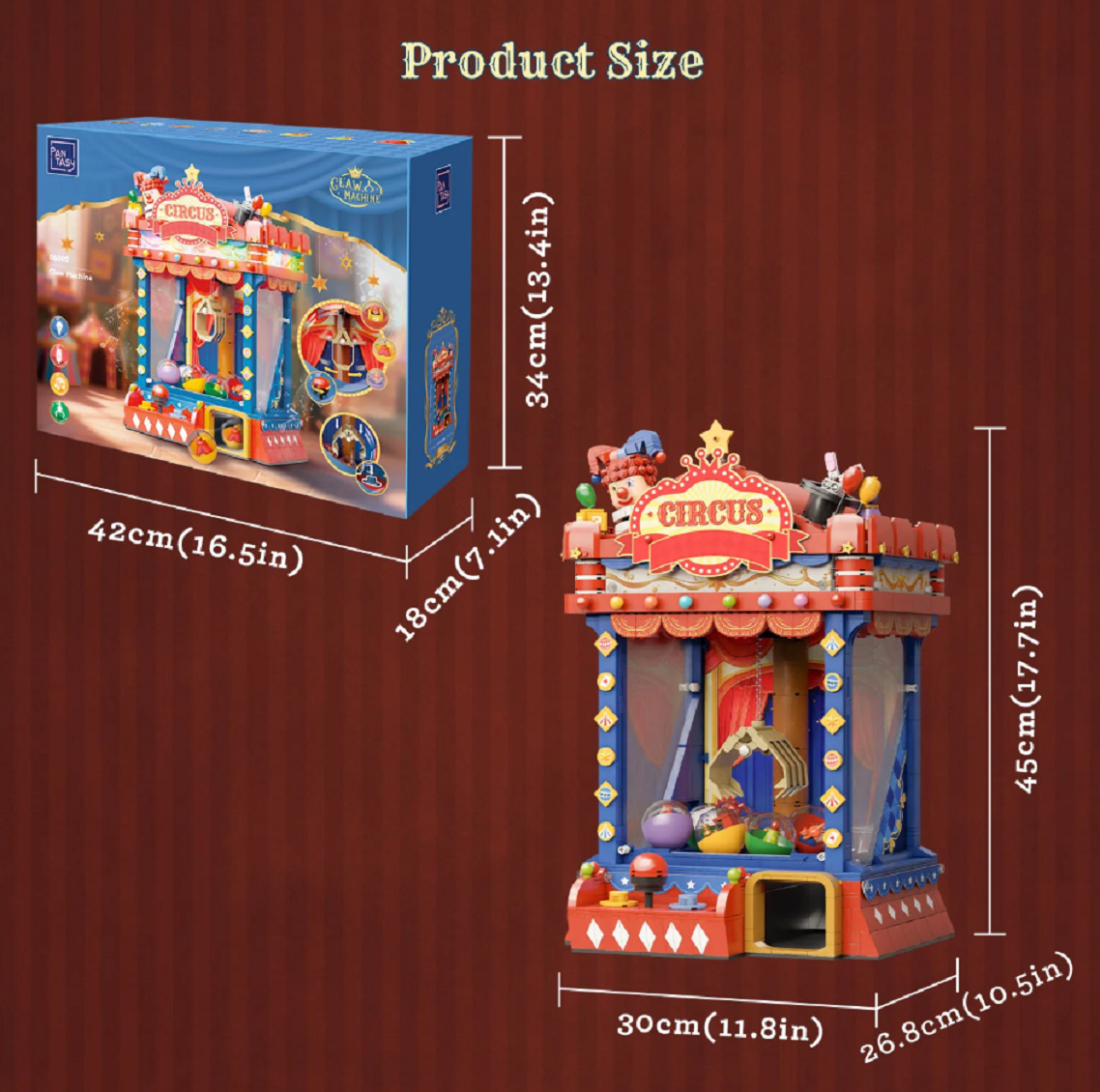 Pantasy 86002 Greifautomat 1.910 Teile mit Beleuchtung & motorisierter Funktion
