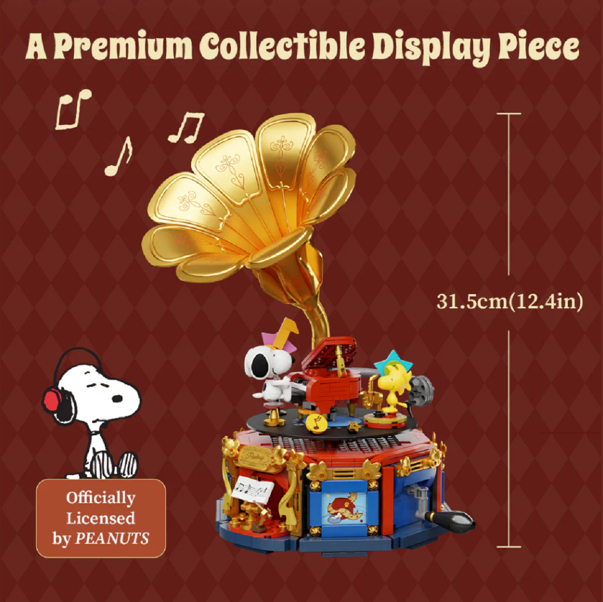 Pantasy 86911 Snoopy Phonograph Peanuts 800 Teile