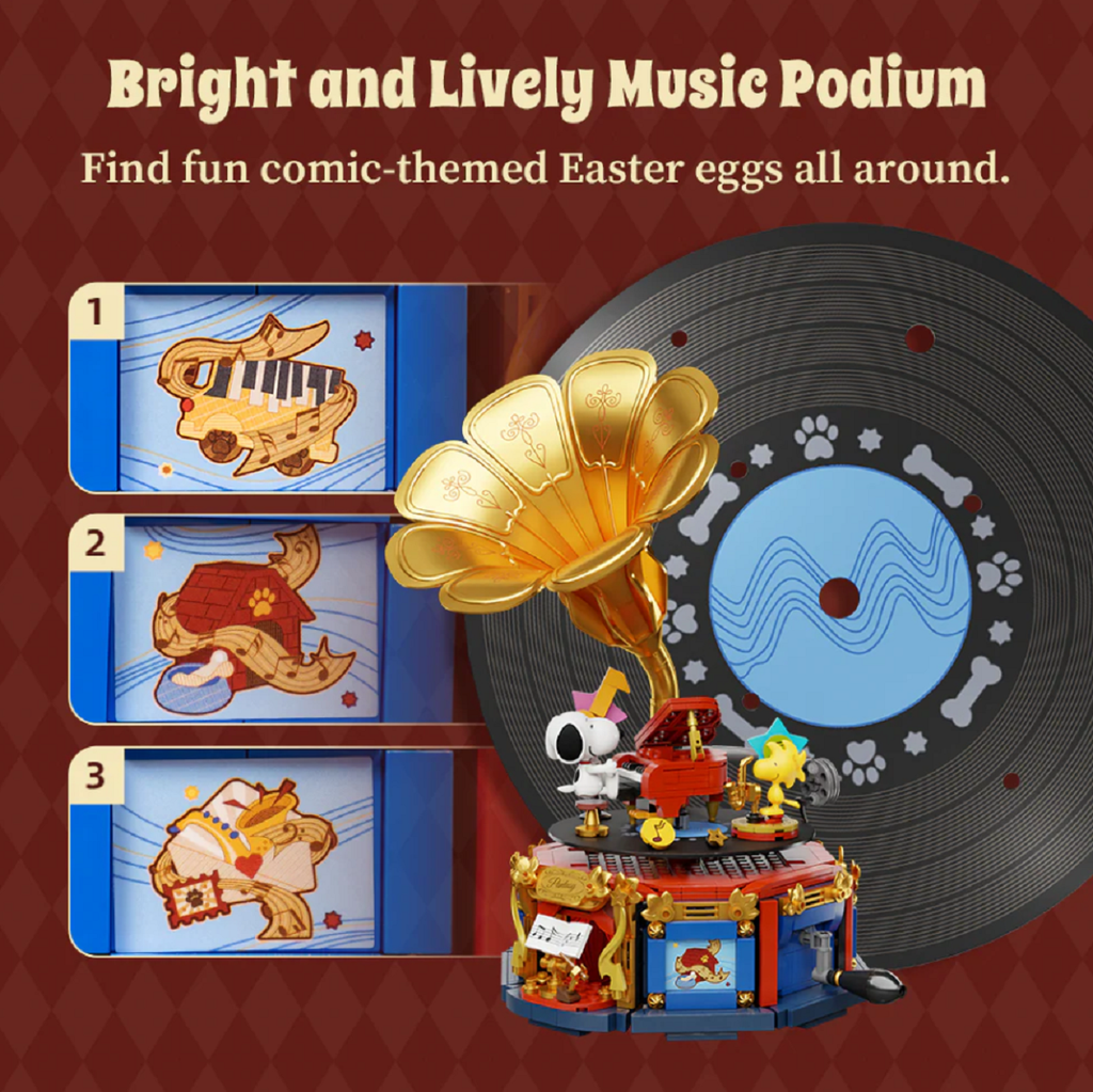 Pantasy 86911 Snoopy Phonograph Peanuts 800 Teile