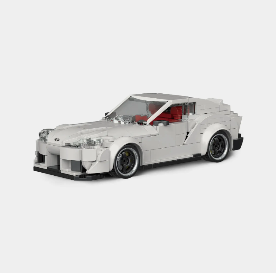 Bole Brick PB8808 Toyota Supra Baustein Set mit Display-Container – 367 Teile Power Brick