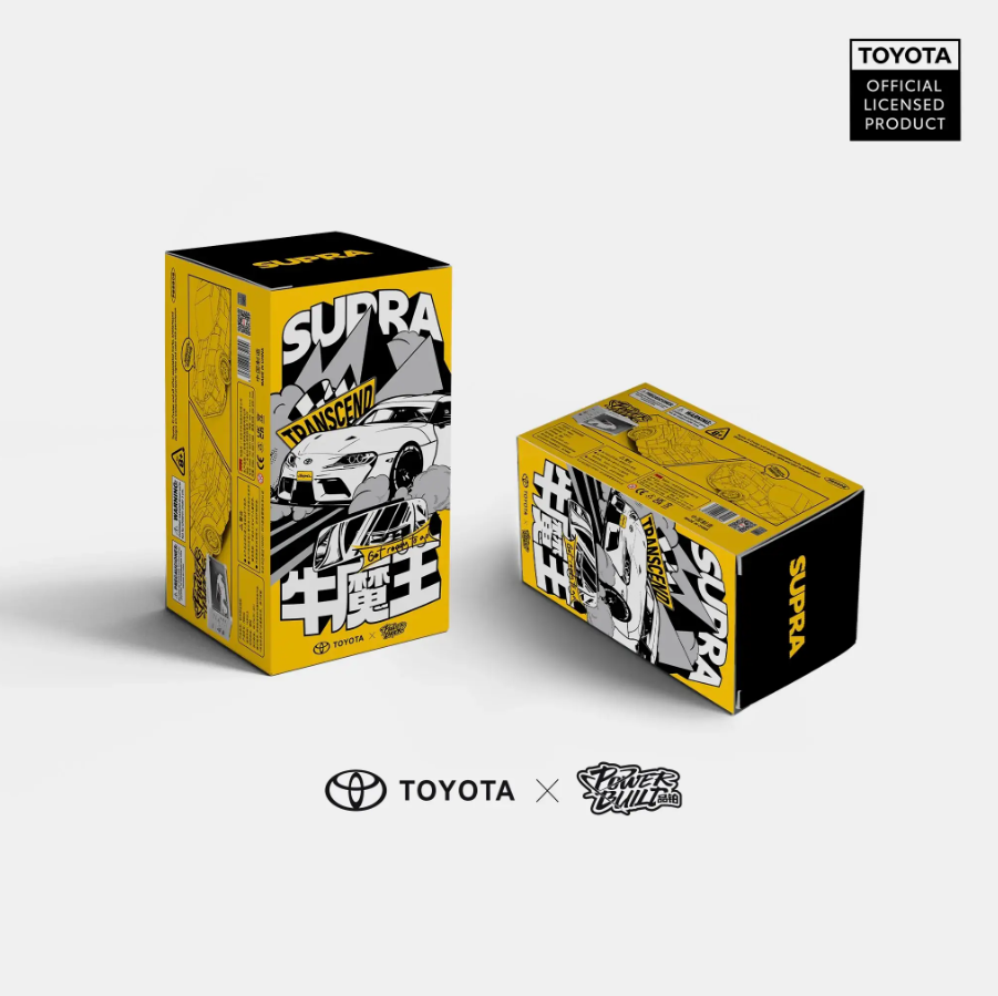 Bole Brick PB8808 Toyota Supra Baustein Set mit Display-Container – 367 Teile Power Brick