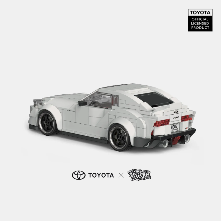 Bole Brick PB8808 Toyota Supra Baustein Set mit Display-Container – 367 Teile Power Brick