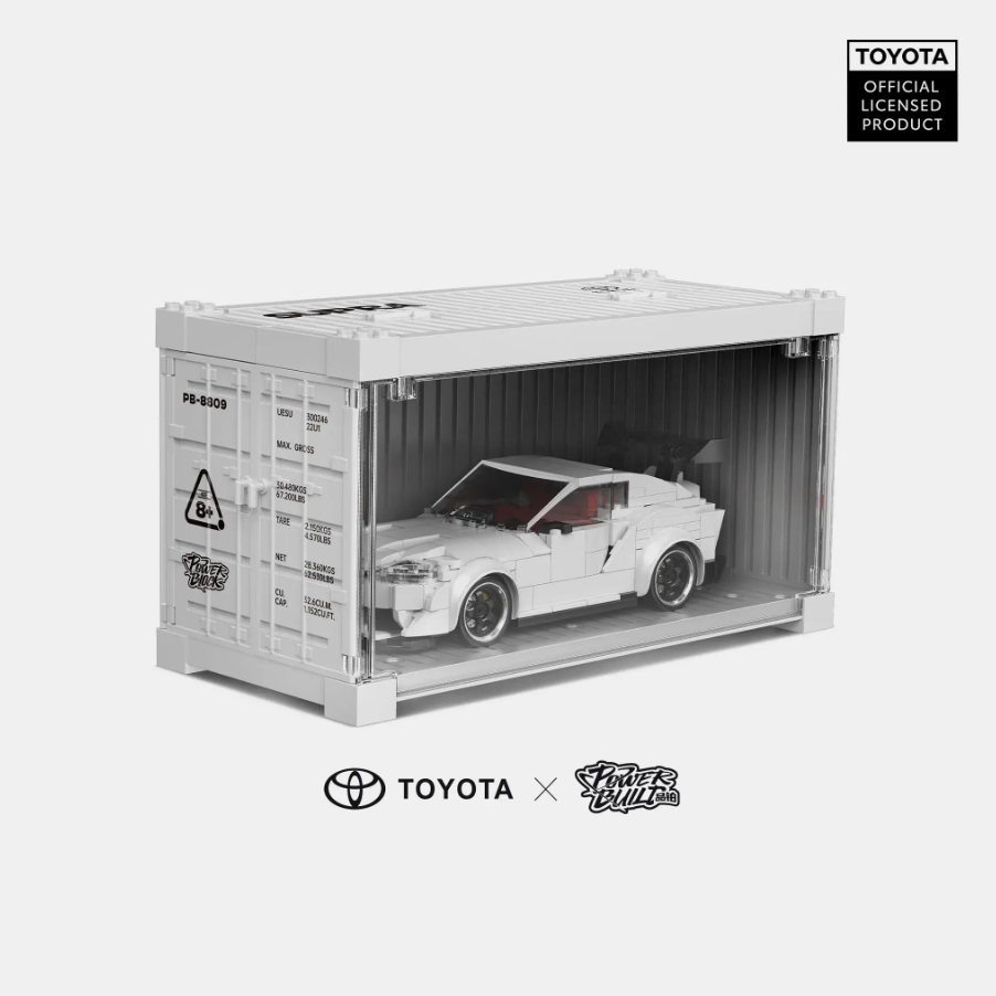 Bole Brick PB8808 Toyota Supra Baustein Set mit Display-Container – 367 Teile Power Brick