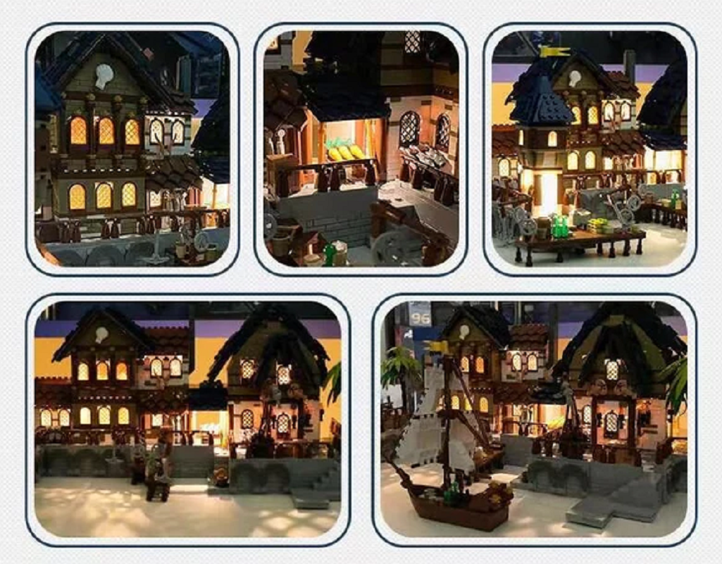 Jie Star 89152 Mittelalterlicher Hafen 2.979 Teile