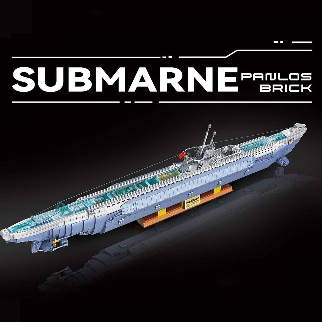 Panlos 628011 VIIC Submarine U-552 Klemmbaustein Set – 6712 Teile U-Boot
