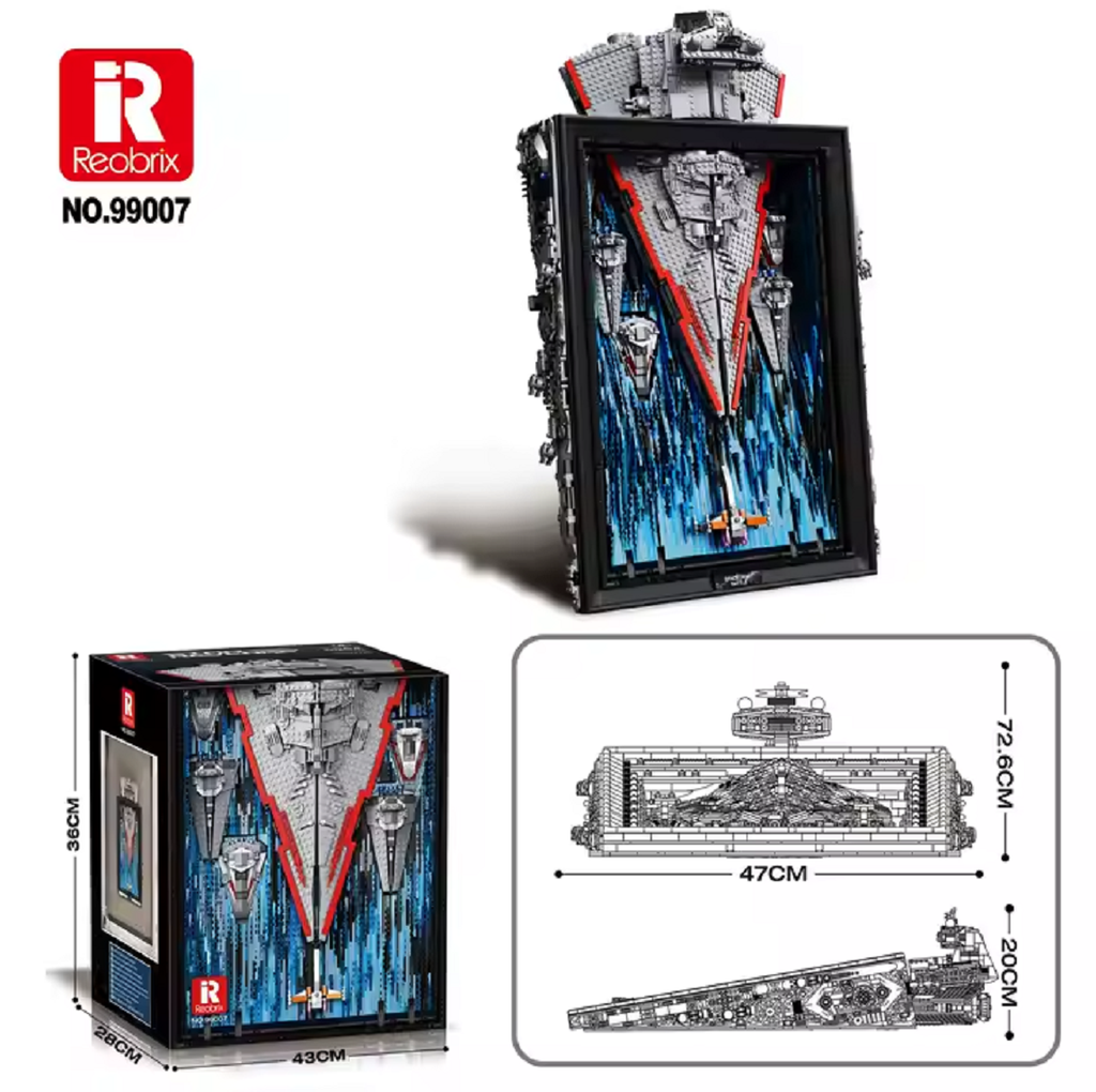 Reobrix 99007 Sternzerstörer Diorama 3D Gemälde 5.964 Teile