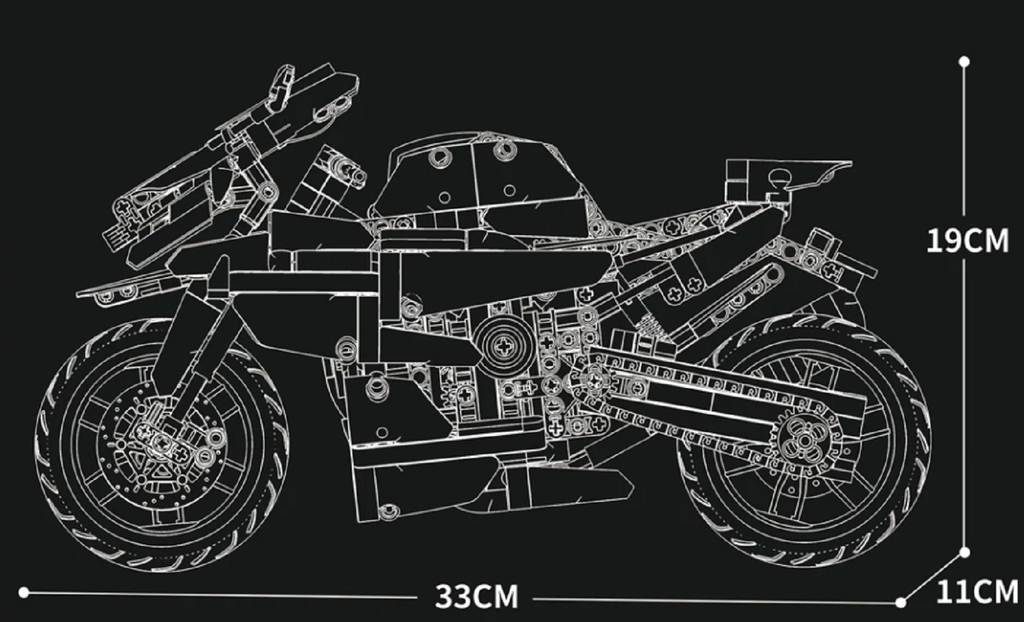 Reobrix 99040 Moto League Superbike Baustein Set – M 1000 RR Modell