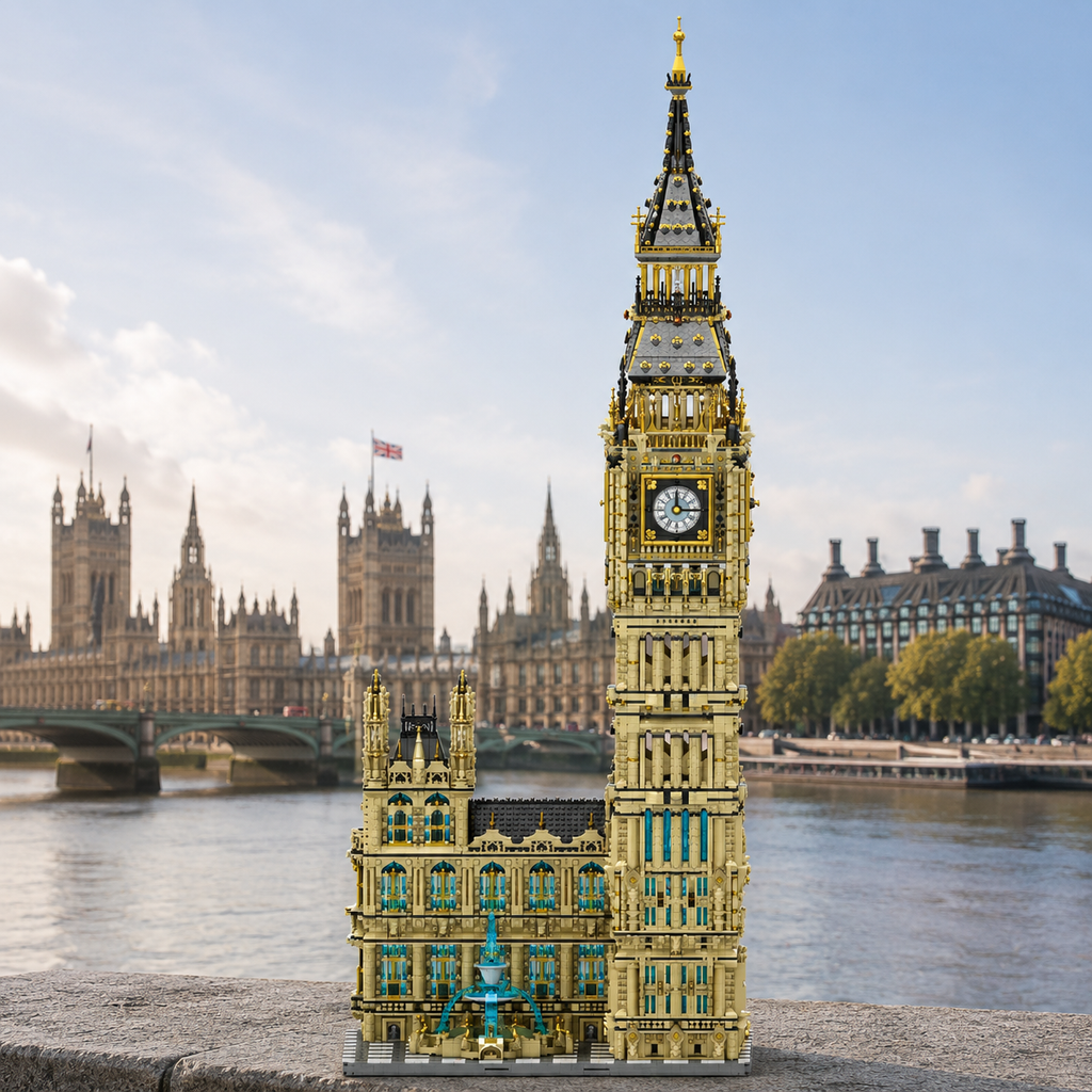 Reobrix 55012 Big Ben Uhrenturm 13.825 Teile - London Architektur Klemmbaustein Set