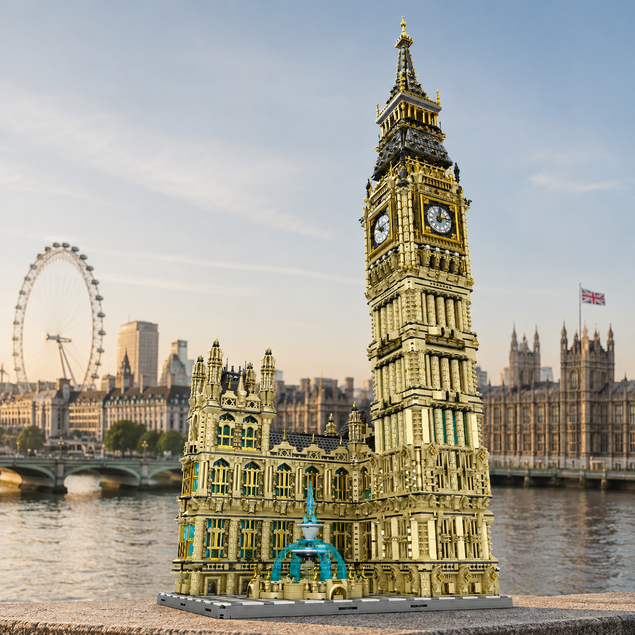 Reobrix 55012 Big Ben Uhrenturm 13.825 Teile - London Architektur Klemmbaustein Set