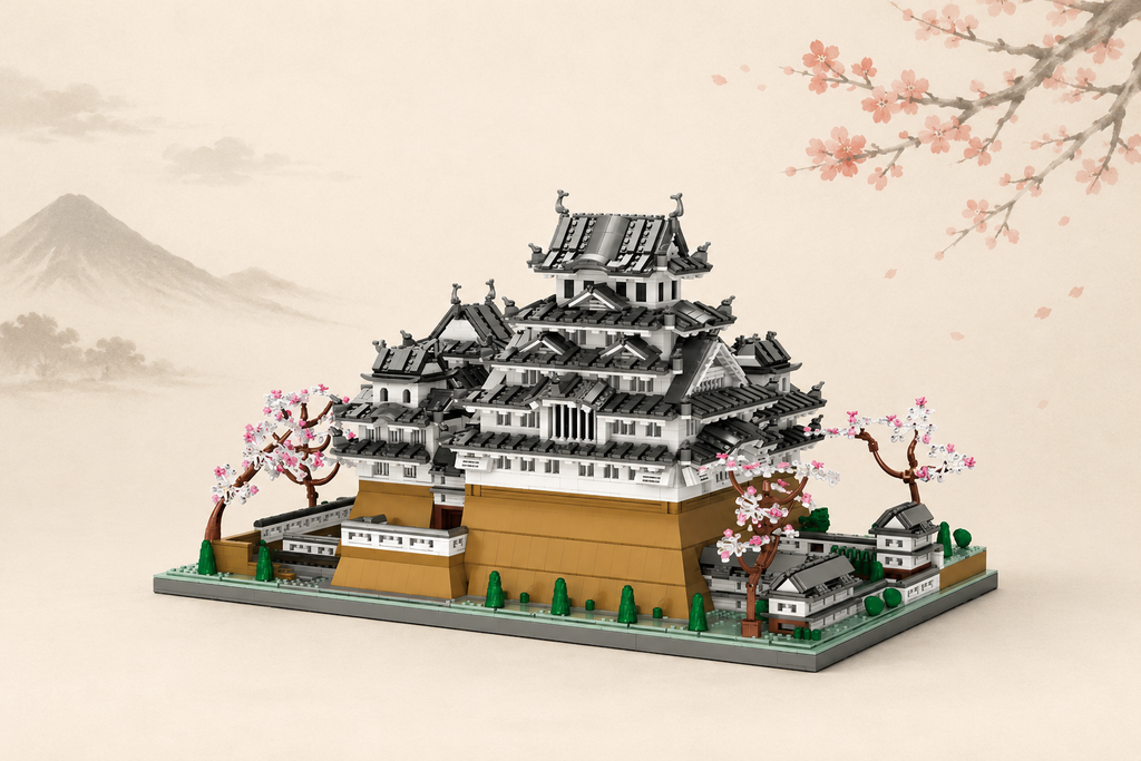 Reobrix 55017 Himeji Castle 7.105 Teile Japan Tempel - Klemmbaustein Set