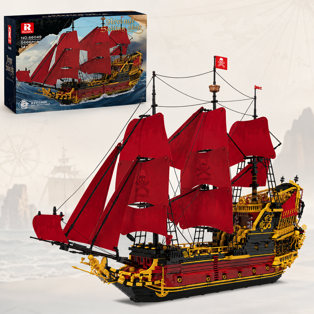 Reobrix 66048 Revenge Segelschiff 5.666 Teile - Klemmbaustein Set