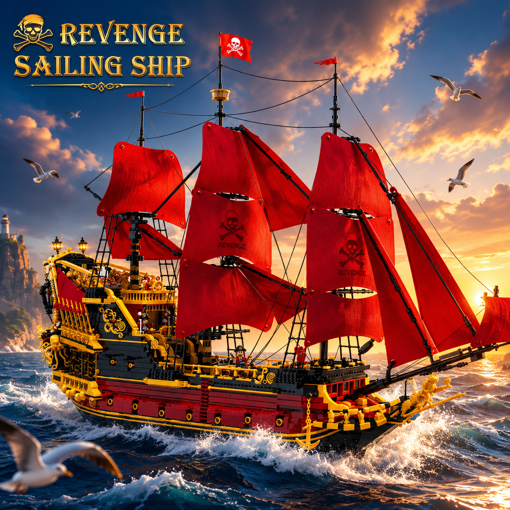 Reobrix 66048 Revenge Segelschiff 5.666 Teile - Klemmbaustein Set