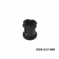 GoBricks GDS-617-080 Buchse Stopper mit Kreuzloch schwarz