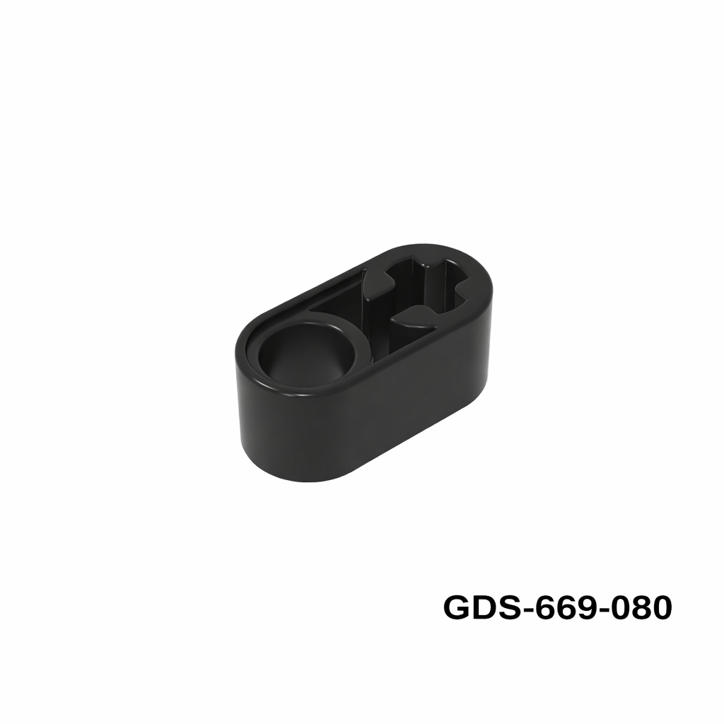 GObricks GDS-669-080 Technic Liftarm 1x2 mit Pin & Kreuzloch schwarz