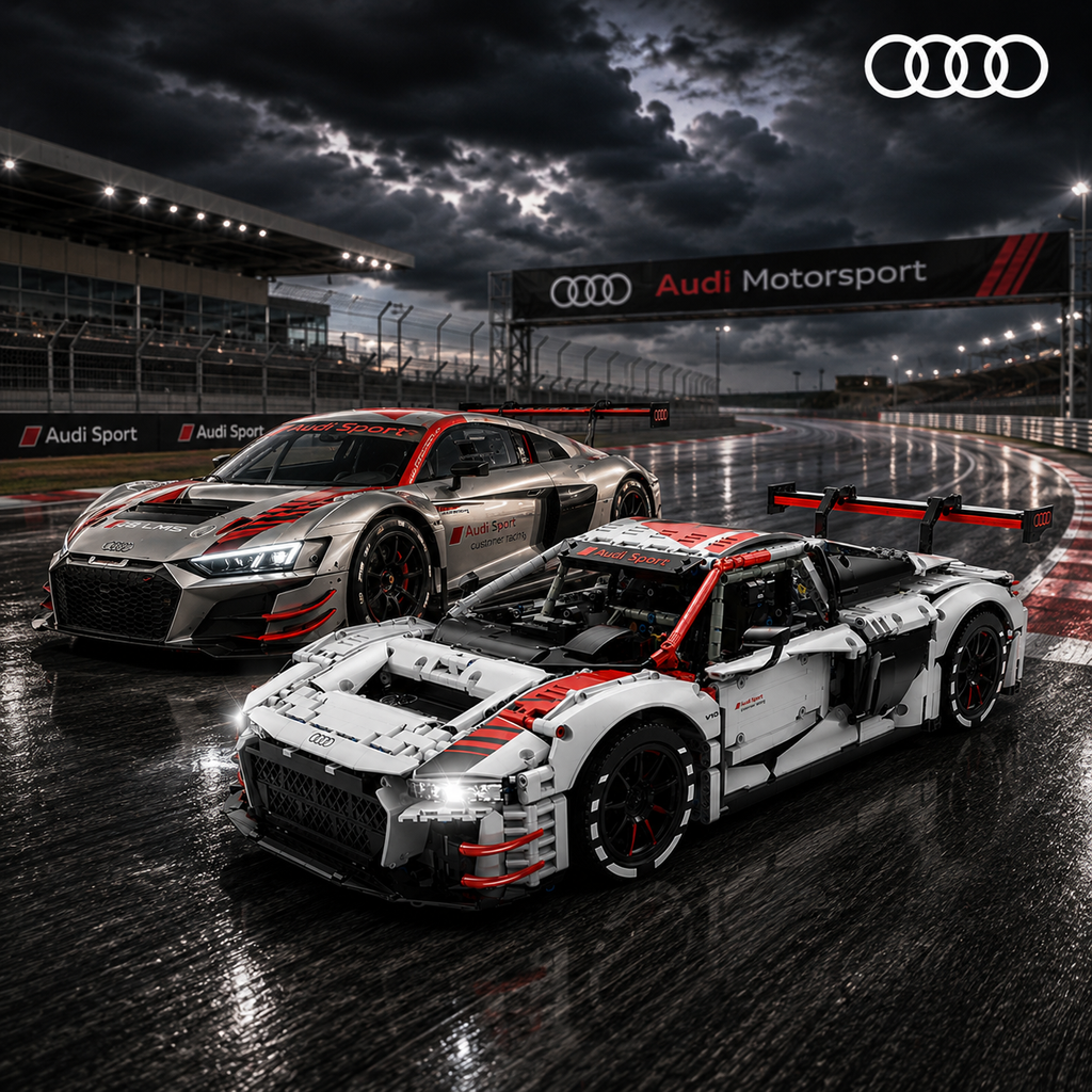 Rastar 99310 Audi R8 LMS GT3 Baustein Set – 3314 Teile - Static Version