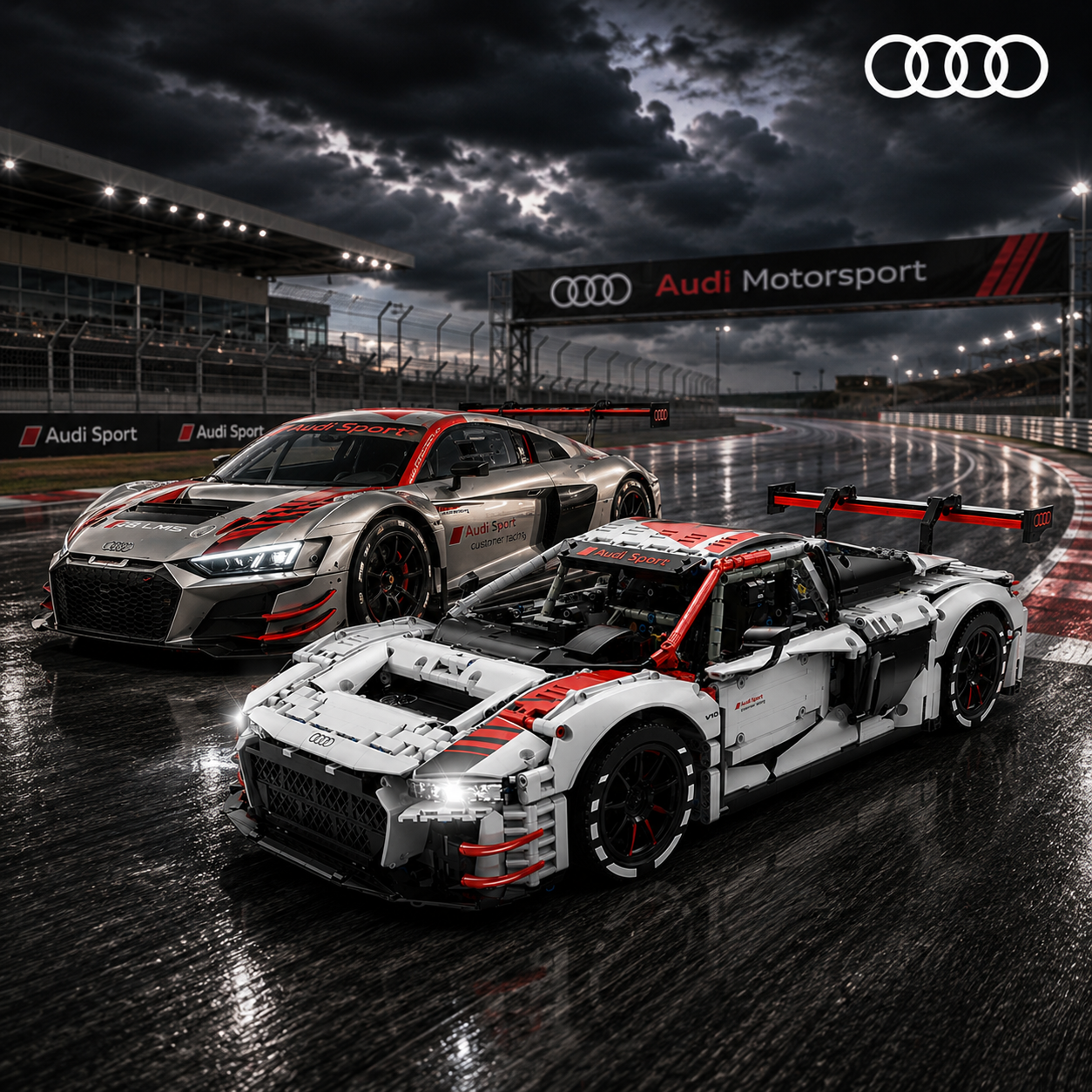 Rastar 99310 Audi R8 LMS GT3 Baustein Set – 3314 Teile - Static Version