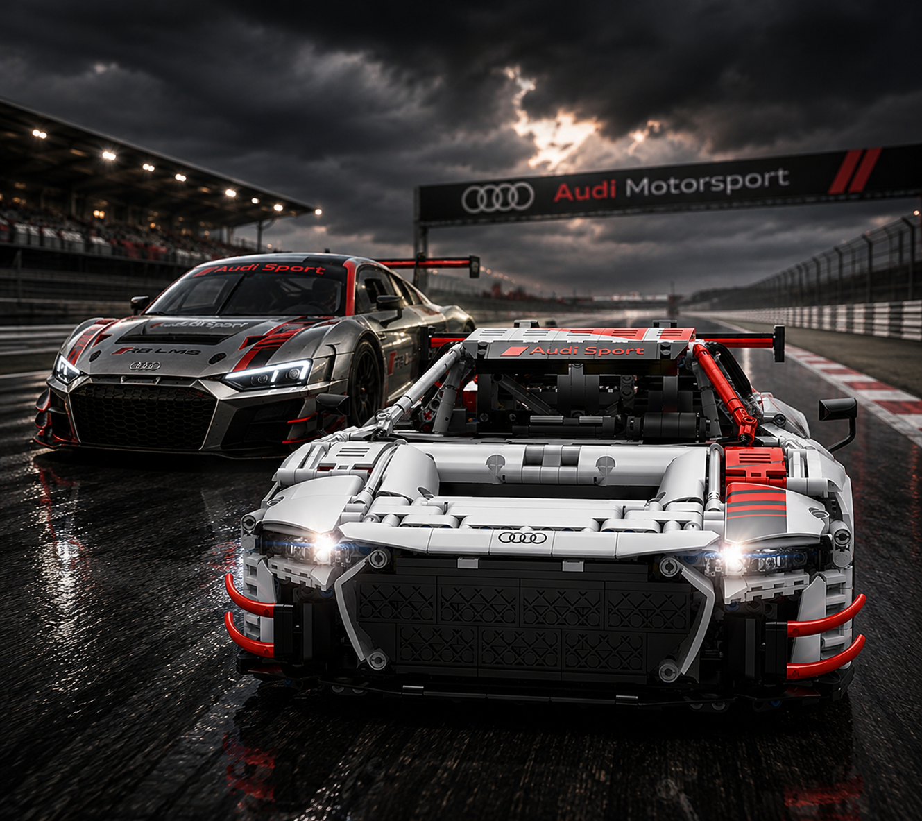 Rastar 99310 Audi R8 LMS GT3 Baustein Set – 3314 Teile - Static Version