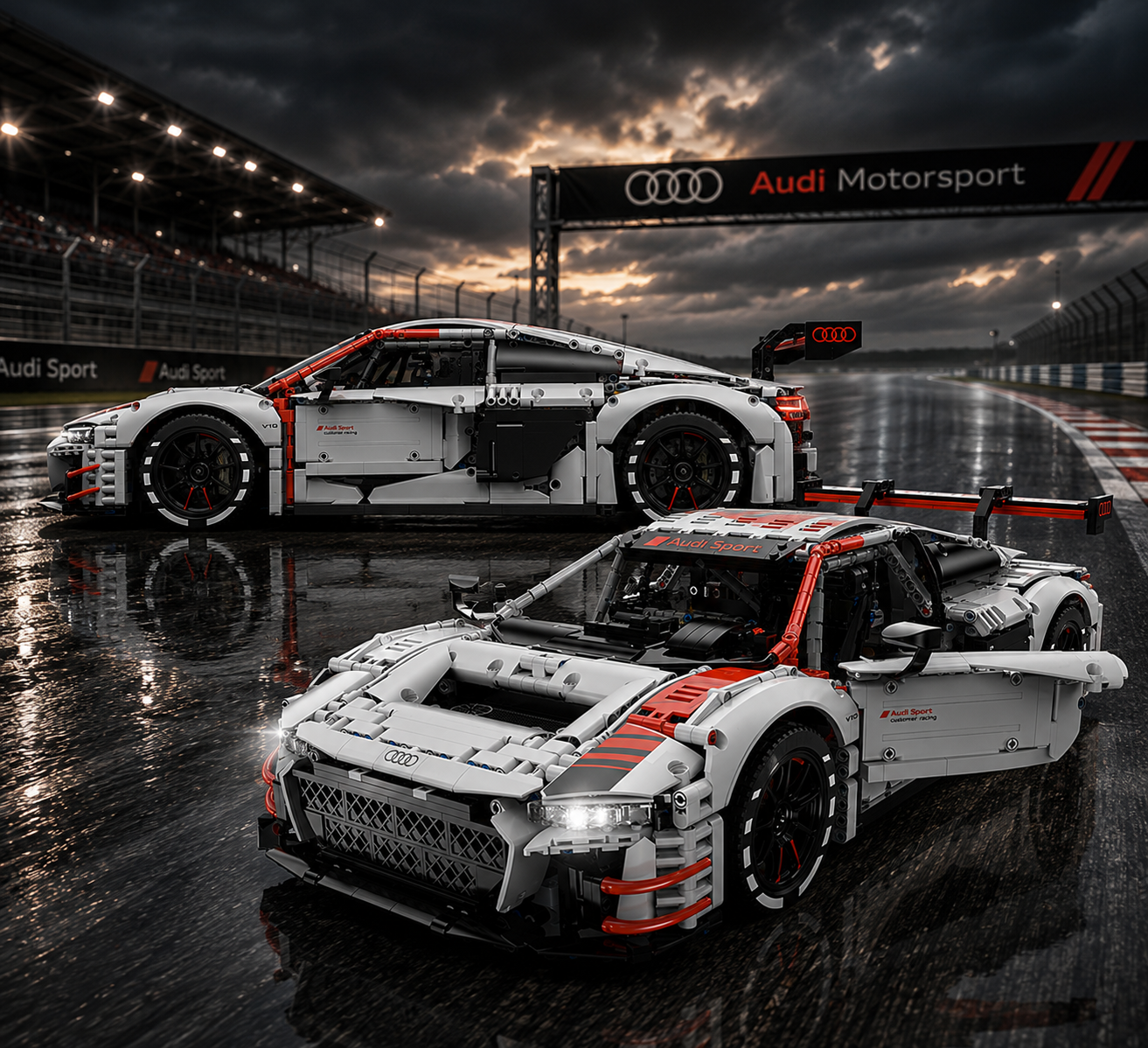 Rastar 99310 Audi R8 LMS GT3 Baustein Set – 3314 Teile - Static Version