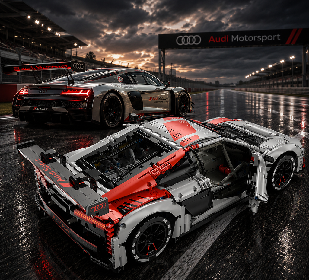 Rastar 99310 Audi R8 LMS GT3 Baustein Set – 3314 Teile - Static Version