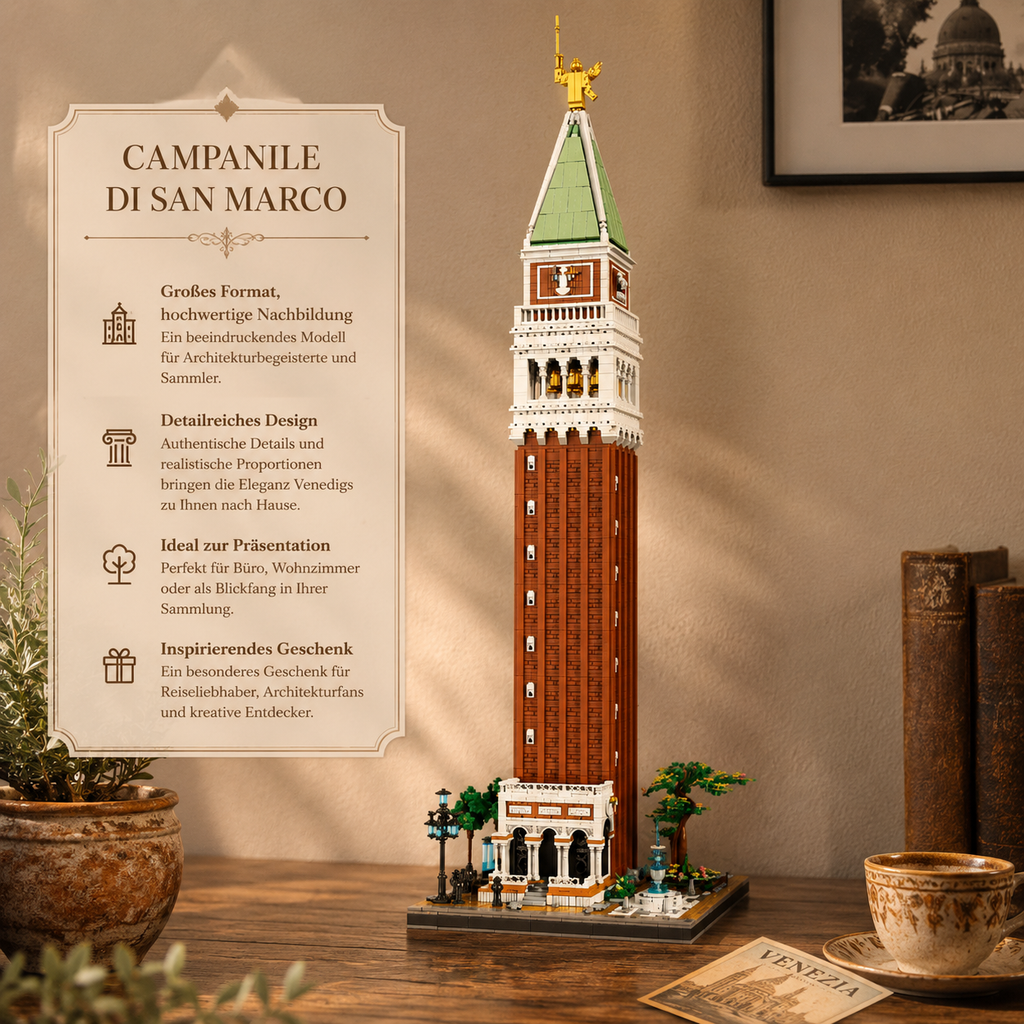 Reobrix 55013 Campanile Di San Marco 3.903 Teile Architektur Baustein Set