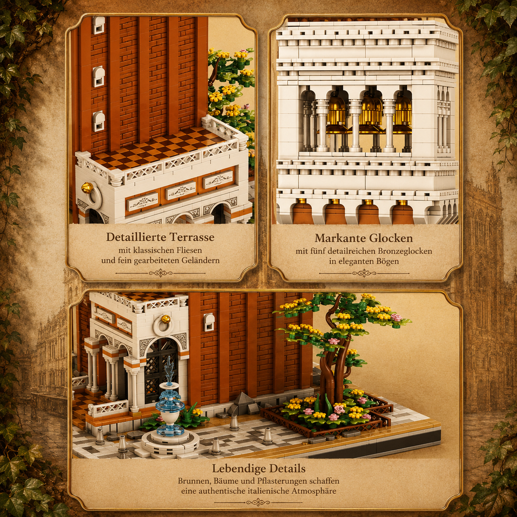 Reobrix 55013 Campanile Di San Marco 3.903 Teile Architektur Baustein Set