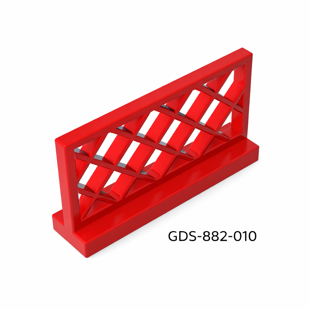 GObricks GDS-882-010 Zaunelement rot