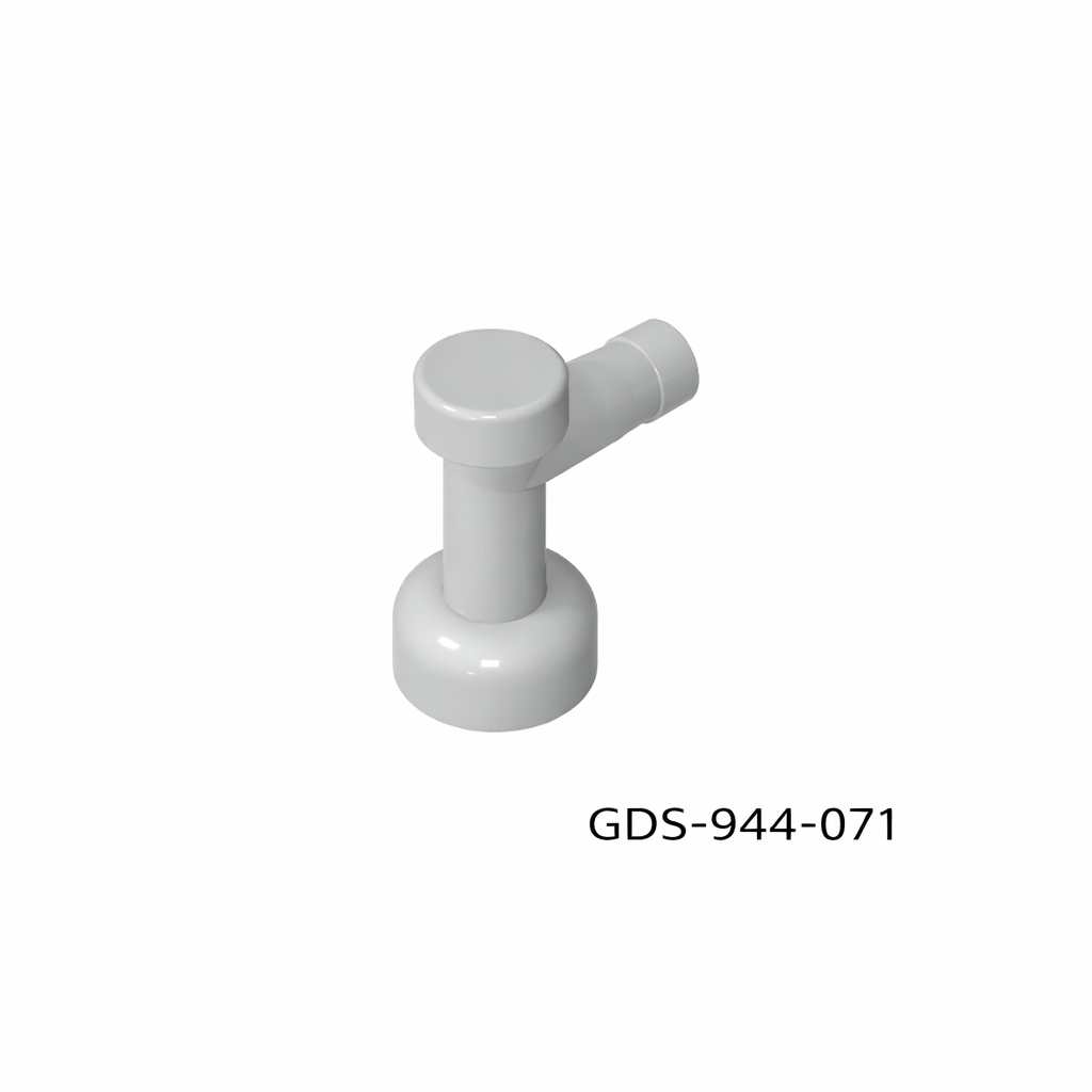 GObricks GDS-944-071 Wasserhahn ohne Loch am Ende hellgrau