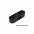 GObricks GDS-1589-080 Liftarm 1x3 senkrechte Löcher beidseitig quer schwarz