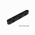 GObricks GDS-1592-080 Liftarm 1x7 senkrechte Löcher beidseitig quer schwarz