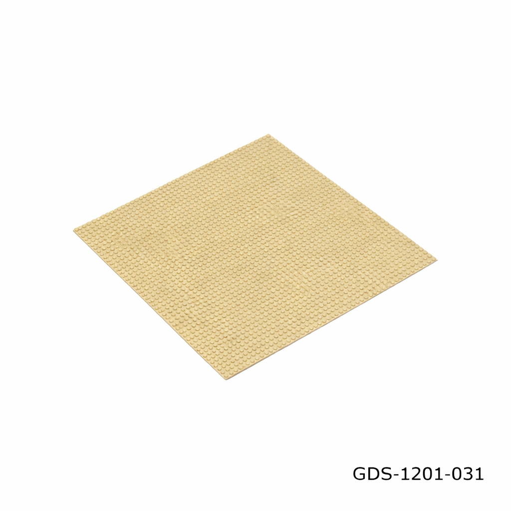 GoBricks GDS-1201-031 Base Platte 48 x 48 Noppen Beige / Sandfarben