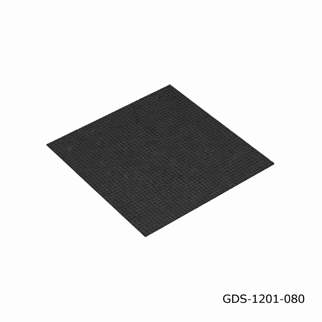 GoBricks GDS-1201-080 Base Platte 48 x 48 Noppen Schwarz