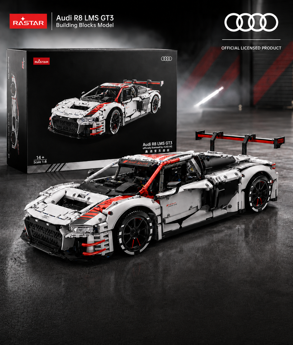 Rastar 99310 Audi R8 LMS GT3 Baustein Set – 3314 Teile - Static Version