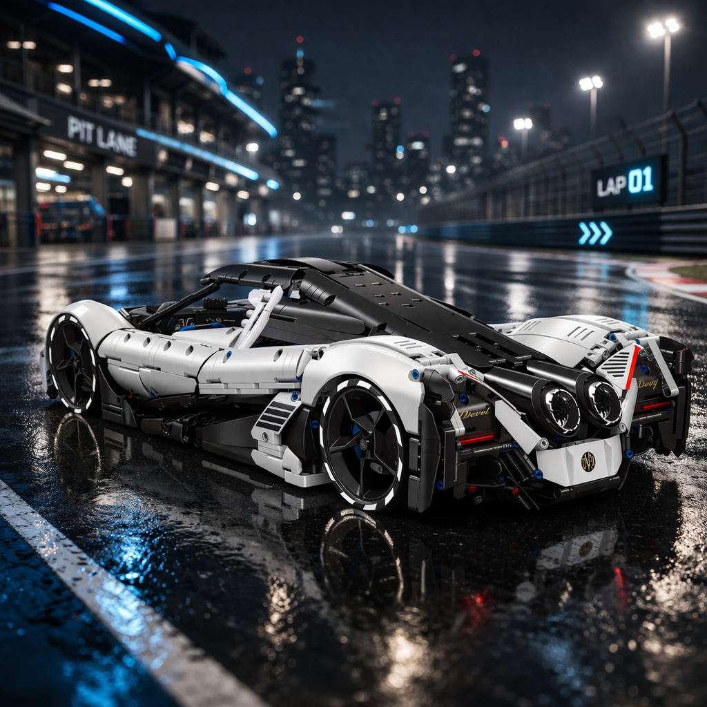 TaiGaoLe T5052 Devel Sixteen Baustein Set mit Fernsteuerung – 4016 Teile RC Hypercar Modell