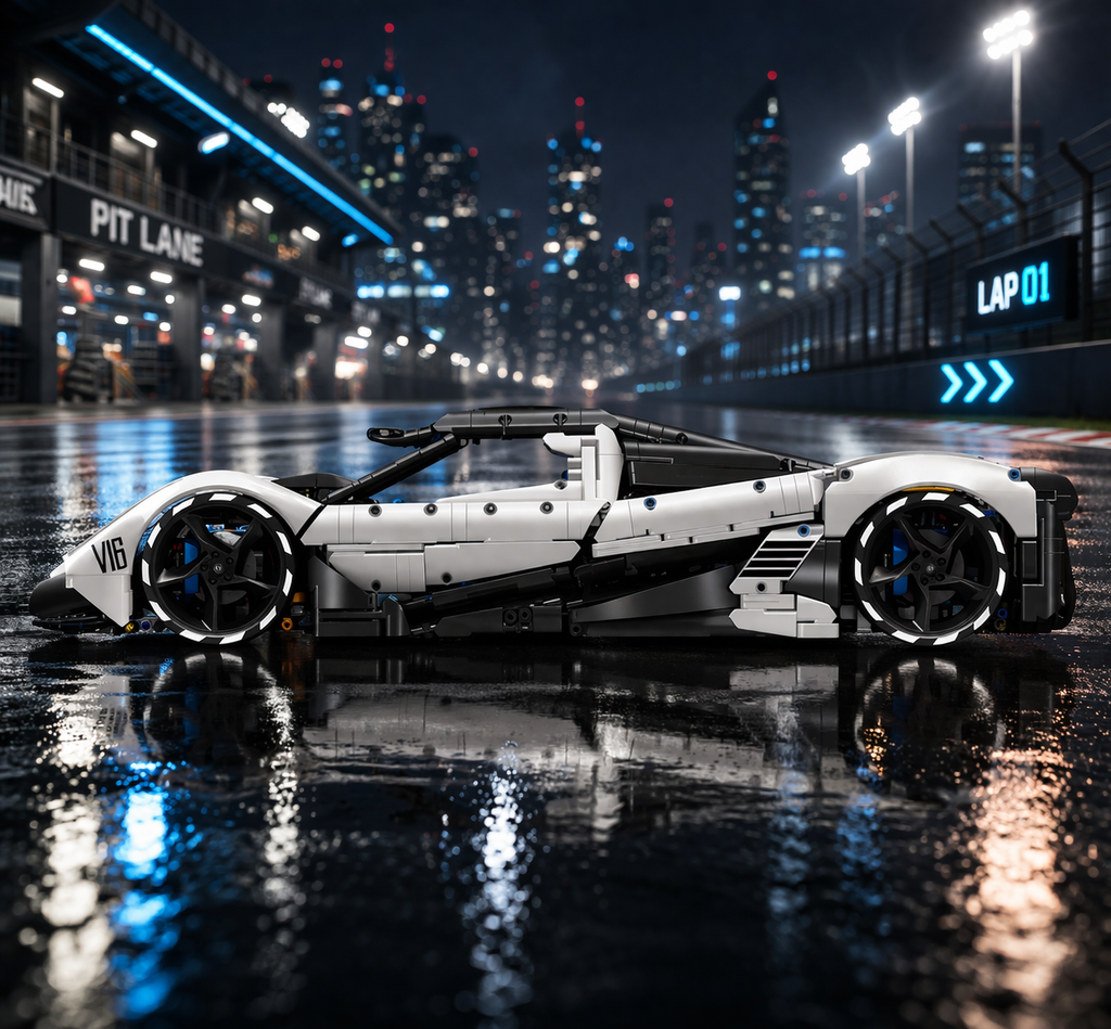 TaiGaoLe T5052 Devel Sixteen Baustein Set mit Fernsteuerung – 4016 Teile RC Hypercar Modell