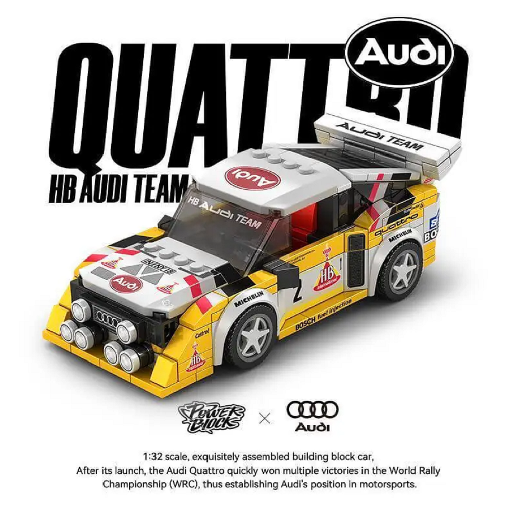 Bole Brick PB8812 Power Block Audi Sport Quattro S1 Mini 3in1 mit 1.401 Teilen