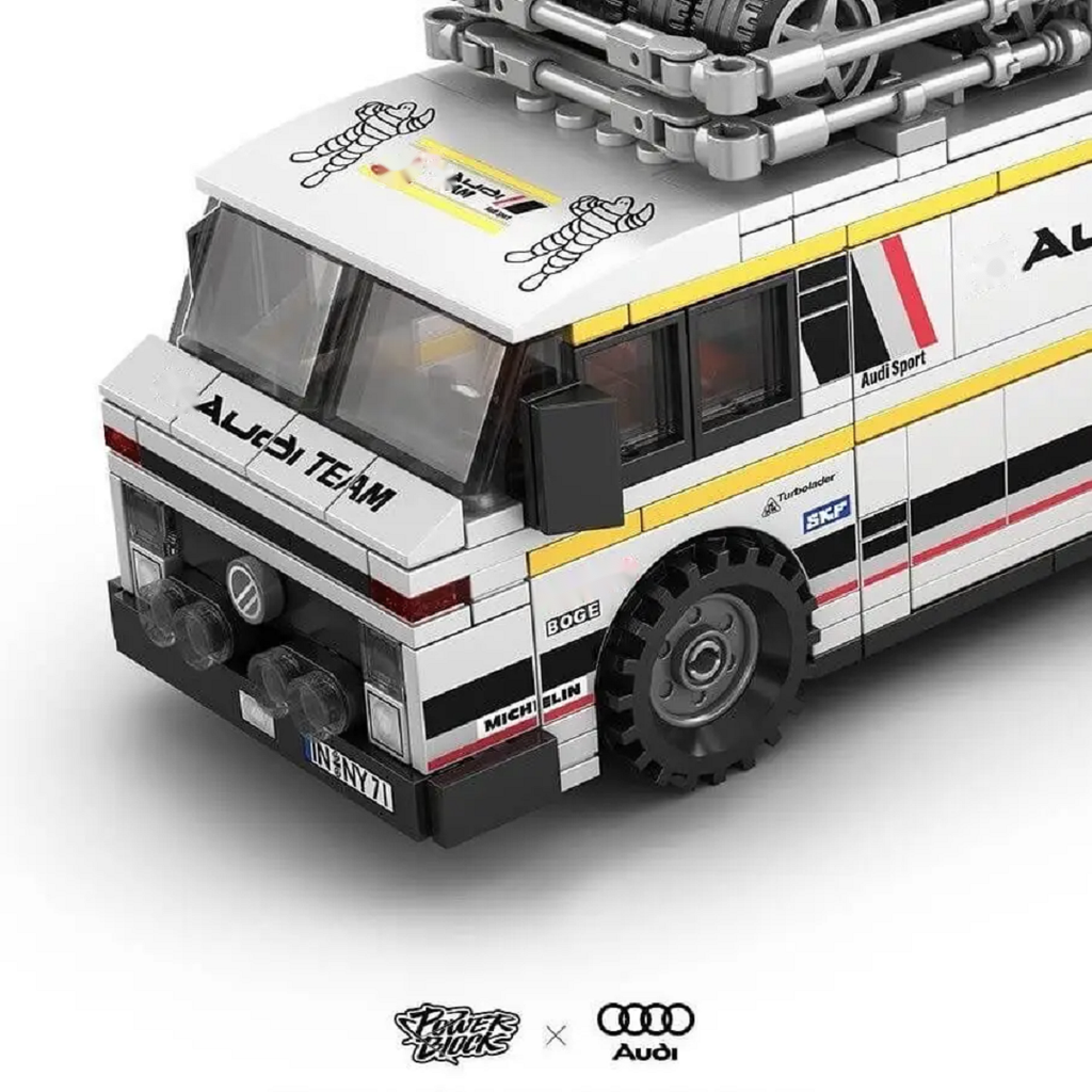 Bole Brick PB8812 Audi Sport Quattro S1 Baustein Set – 3-in-1 Rallye Modell mit 1401 Teilen