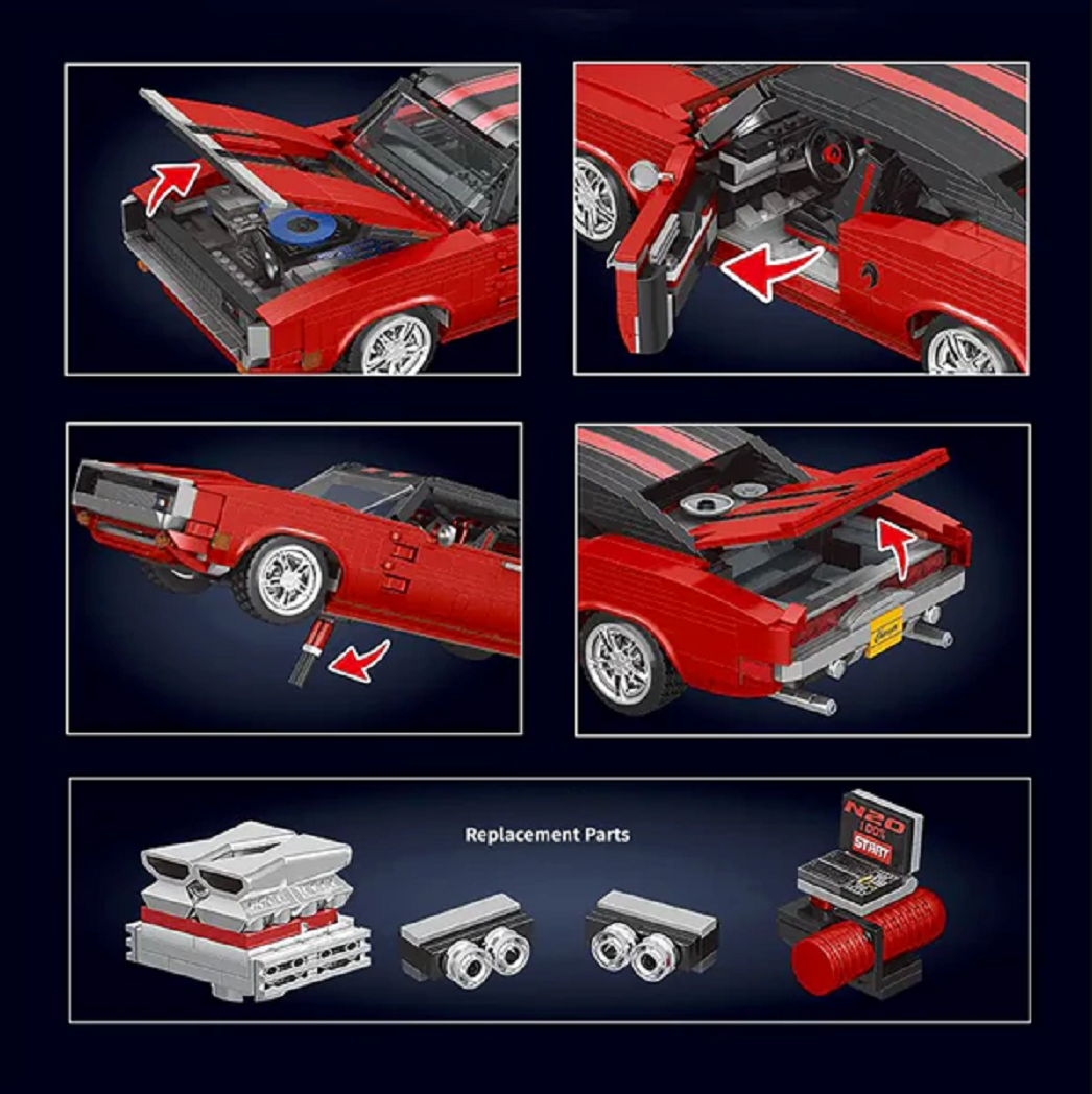 Mould King 10112 Dodge Charger 1.869 Teile