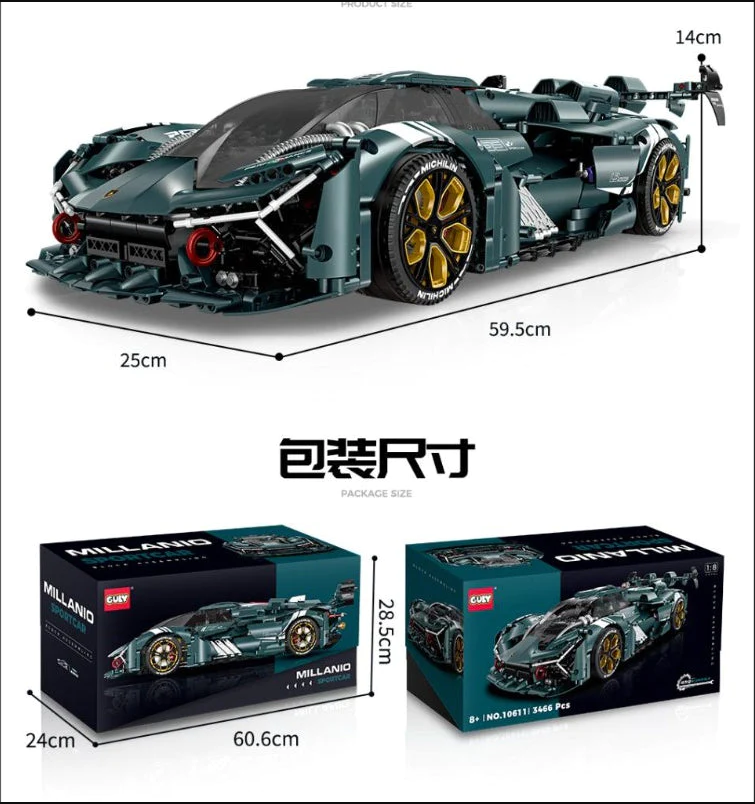 Guly 10611 Millanio Sports Car 3.159 Teile