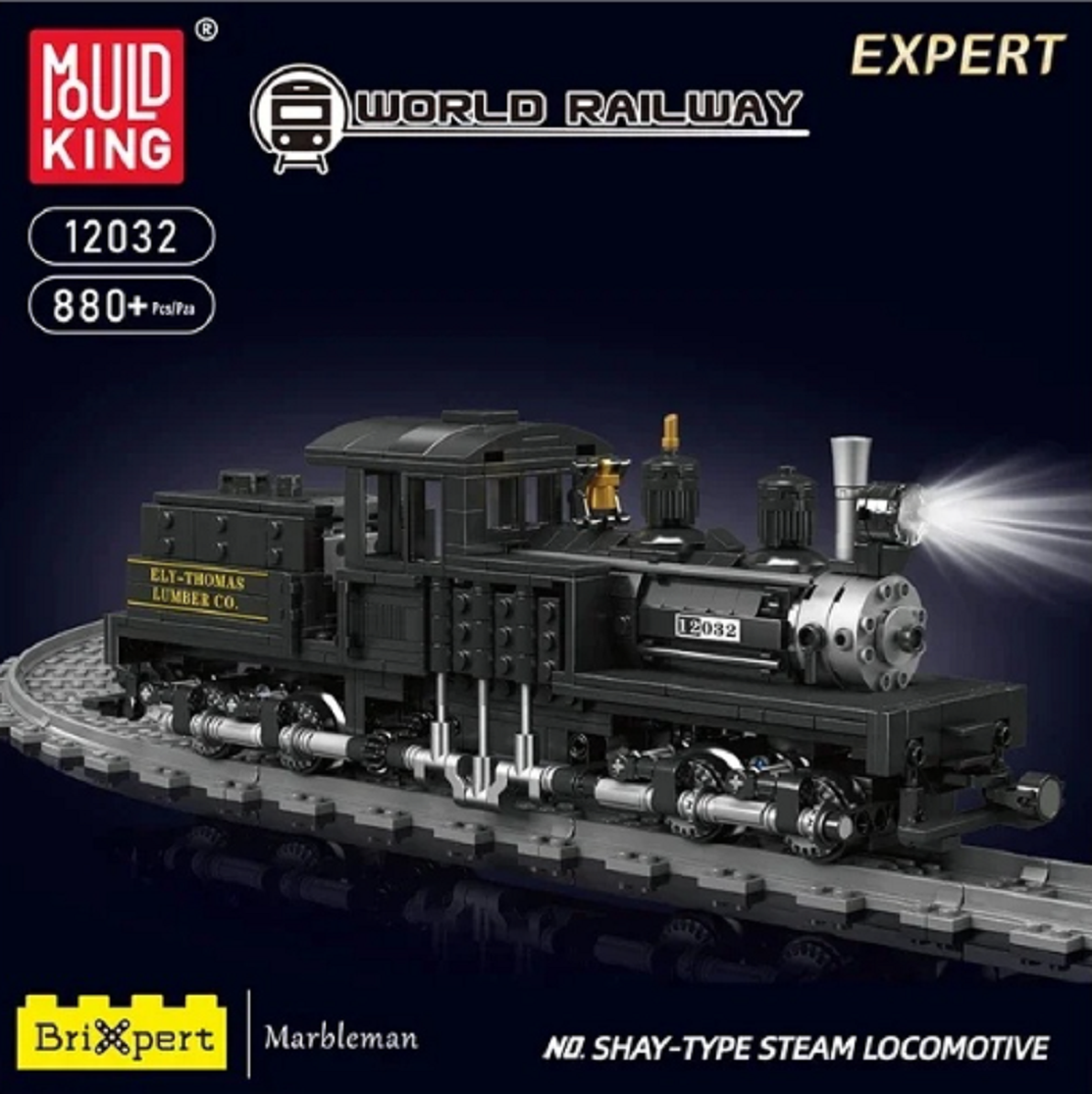 Mould King 12032 Shay Lokomotive mit 880 Teilen