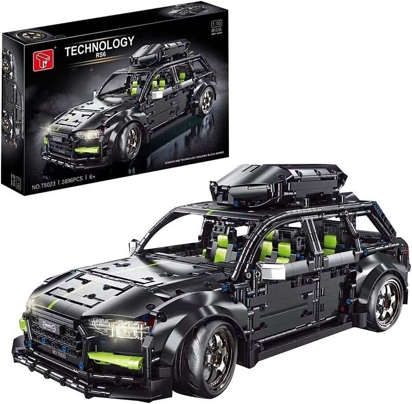 TaiGaoLe T5023 RS6 Klemmbaustein Set – 2896 Teile Sportkombi Static Modell