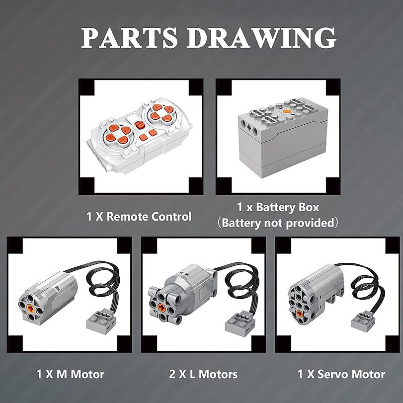 Reobrix 22002 Mechanical Forklift RC-Control 722 Teile