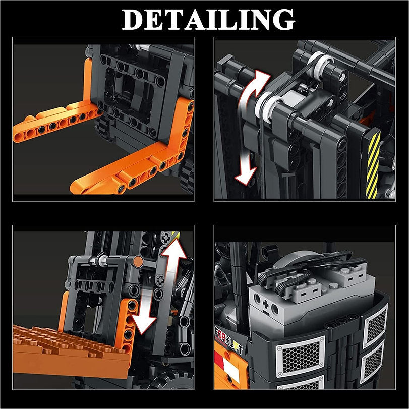 Reobrix 22002 Mechanical Forklift RC-Control 722 Teile