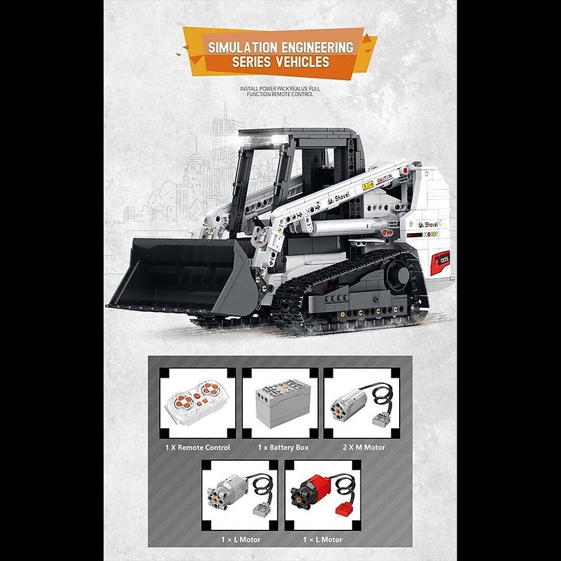 Reobrix 22004 Mechanical Bulldozer 1.366 Teile