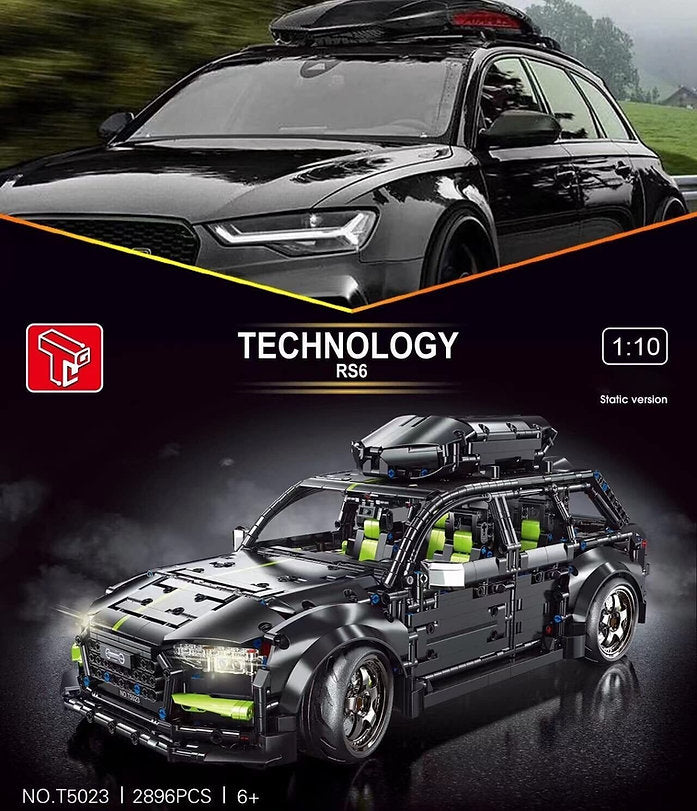 TaiGaoLe T5023 RS6 Klemmbaustein Set – 2896 Teile Sportkombi Static Modell