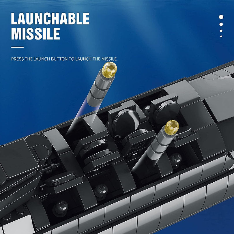 Reobrix 800 Atom-U-Boot Nuclear Submarine 1.498 Teile