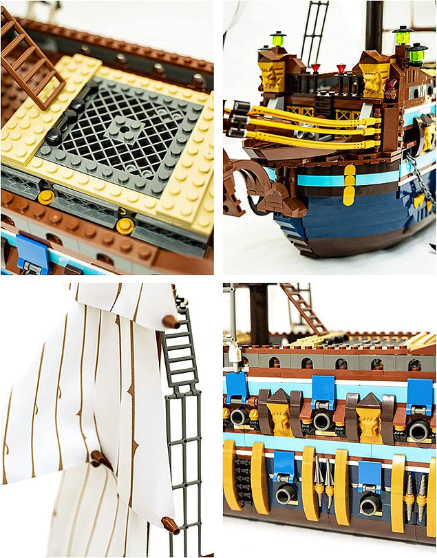 Reobrix 66011 The Sun Klemmbaustein Set – 2830 Teile Segelschiff Modell