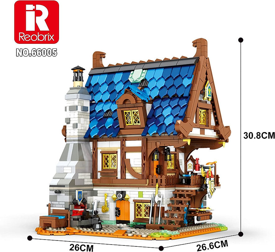 Reobrix 66005 mittelalterliche Schmiede 2.366 Teile