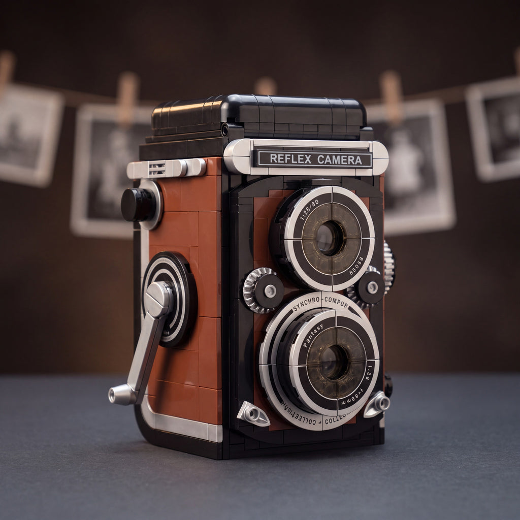 Pantasy 85050 Retro Kamera schräg von vorn links
